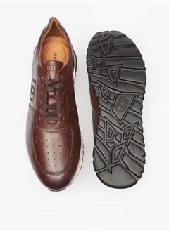 DUCHINI Men's Solid Lace-Up Low Ankle Sneakers  - Image 4