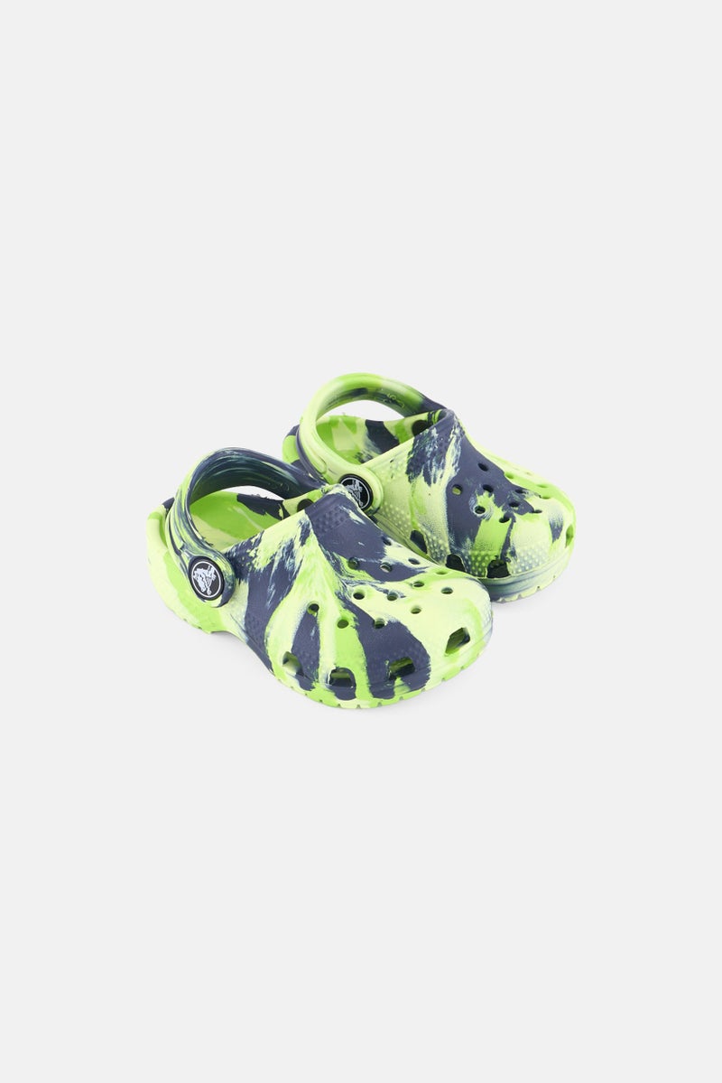 crocs Toddlers Boy Classic Marbled Slingback Clogs, Multicolor - Image 1