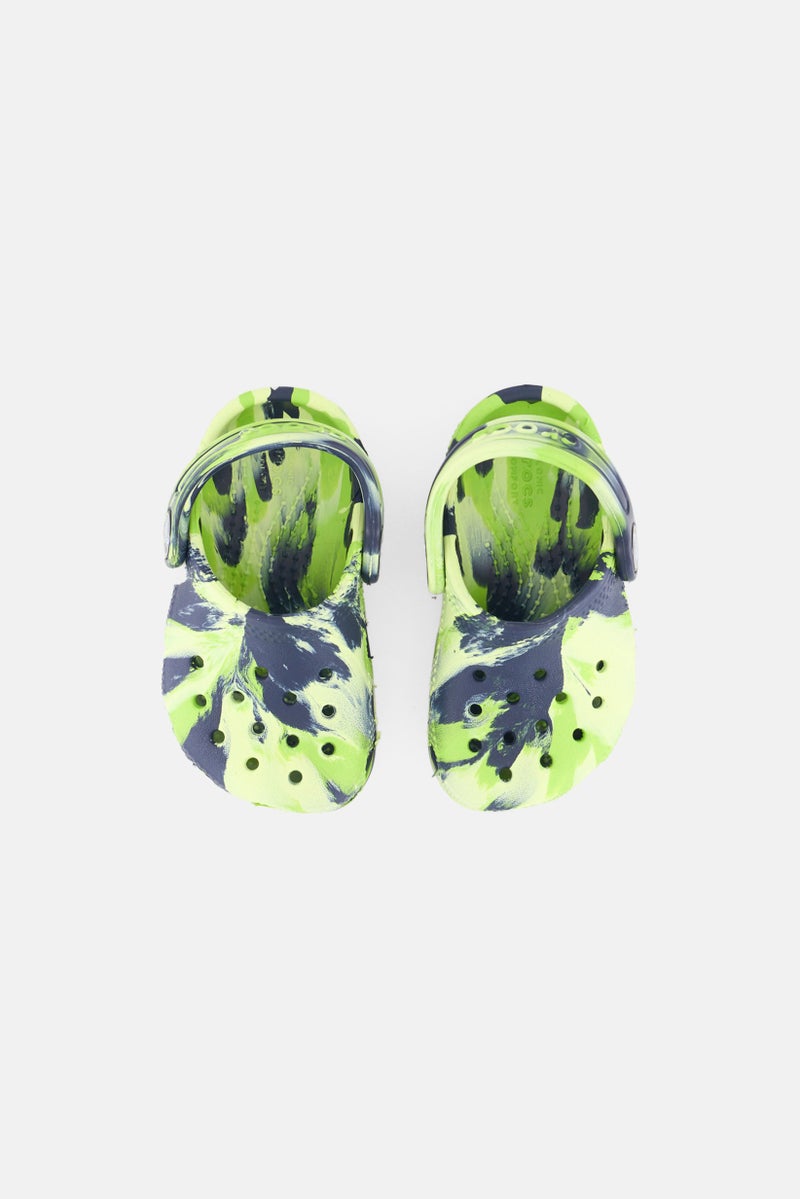 crocs Toddlers Boy Classic Marbled Slingback Clogs, Multicolor - Image 3