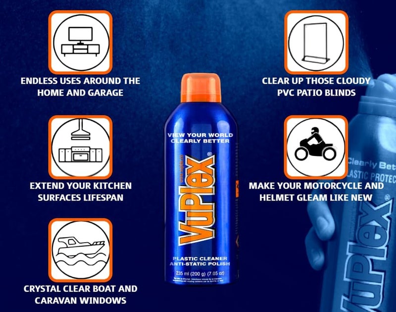 VuPlex Plastic Cleaner Anti-Static Polish 375g (445ml) - Image 2