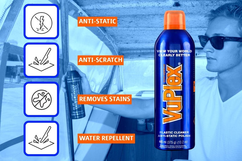 VuPlex Plastic Cleaner Anti-Static Polish 375g (445ml) - Image 1