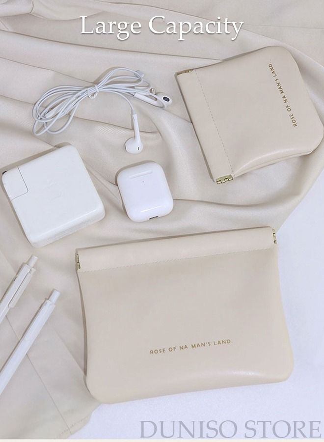 DUNISO Portable Digital Storage Bag Set Leather Data Cable Storage Bag Waterproof Electronic Organizer Pouch Bag for Data Cable Headphone Power Bank U Disk - Image 5