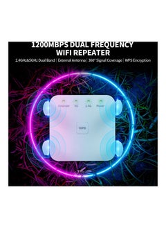 نيبمينينت مكرر إشارة واي فاي بتردد مزدوج 5G أبيض  - Image 3