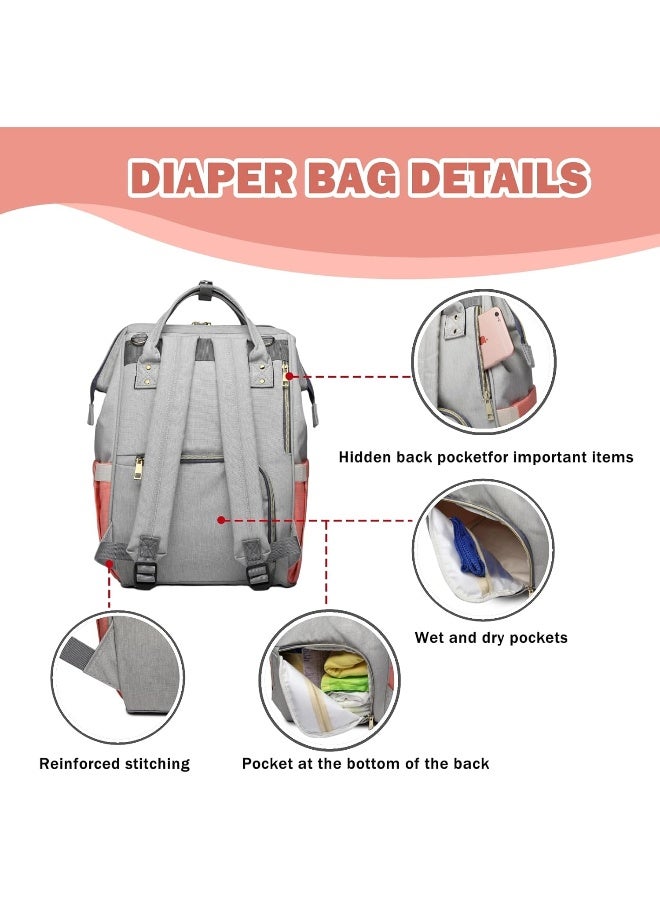 LEQUEEN Multi-Function Diaper Bag for Baby Care Travel Backpack - Image 4