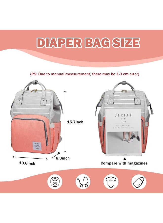 LEQUEEN Multi-Function Diaper Bag for Baby Care Travel Backpack - Image 2