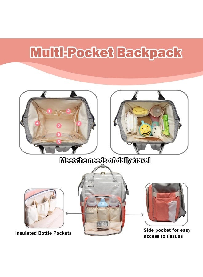 LEQUEEN Multi-Function Diaper Bag for Baby Care Travel Backpack - Image 3