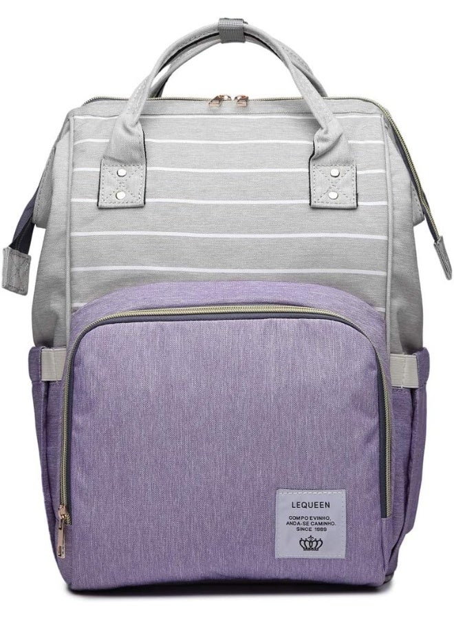 LEQUEEN Multi-Function Diaper Bag for Baby Care Travel Backpack - Image 1