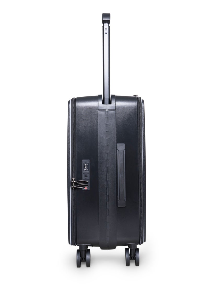 GIORDANO Giordano Genius Wide Handle Cabin Luggage Black | Laptop Compartment Luggage, Cabin Size Trolley Bag | Durable Lightweight Carry-On Suitcase, 20 Inch Suitcase | Premium Luggage & Travel Gear  - Image 3