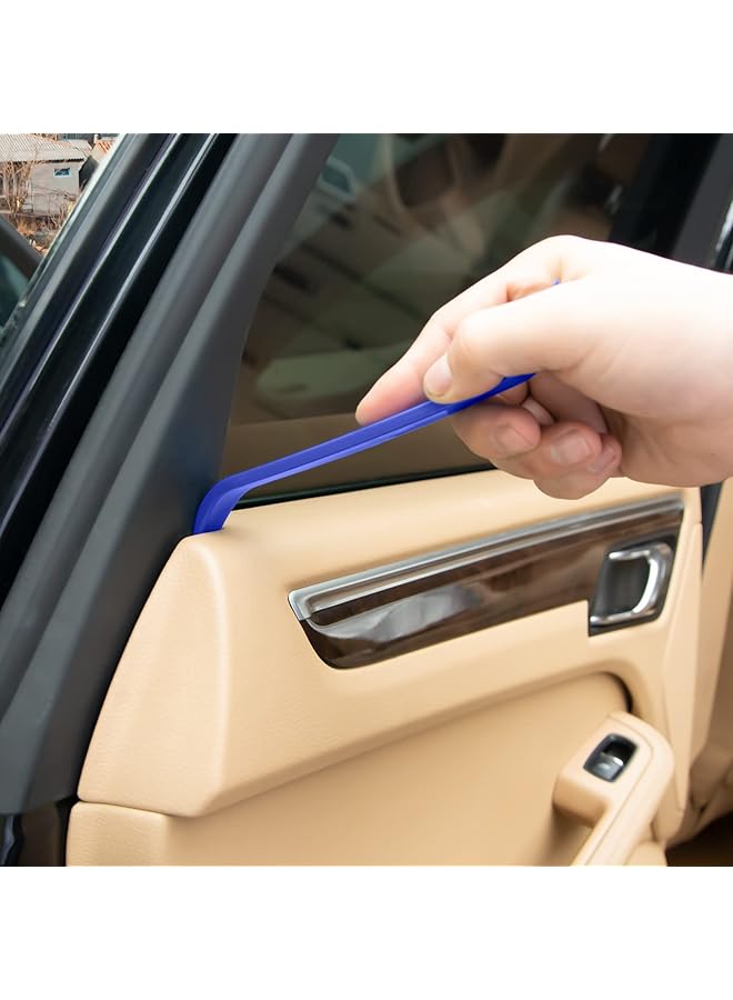 اكس بي ار ان مجموعة من 12 أداة لإزالة الزخارف، طقم أدوات إزالة زخارف الصوت لأبواب ولوحات السيارة، مجموعة أدوات إزالة مشابك التثبيت التلقائية - Image 4