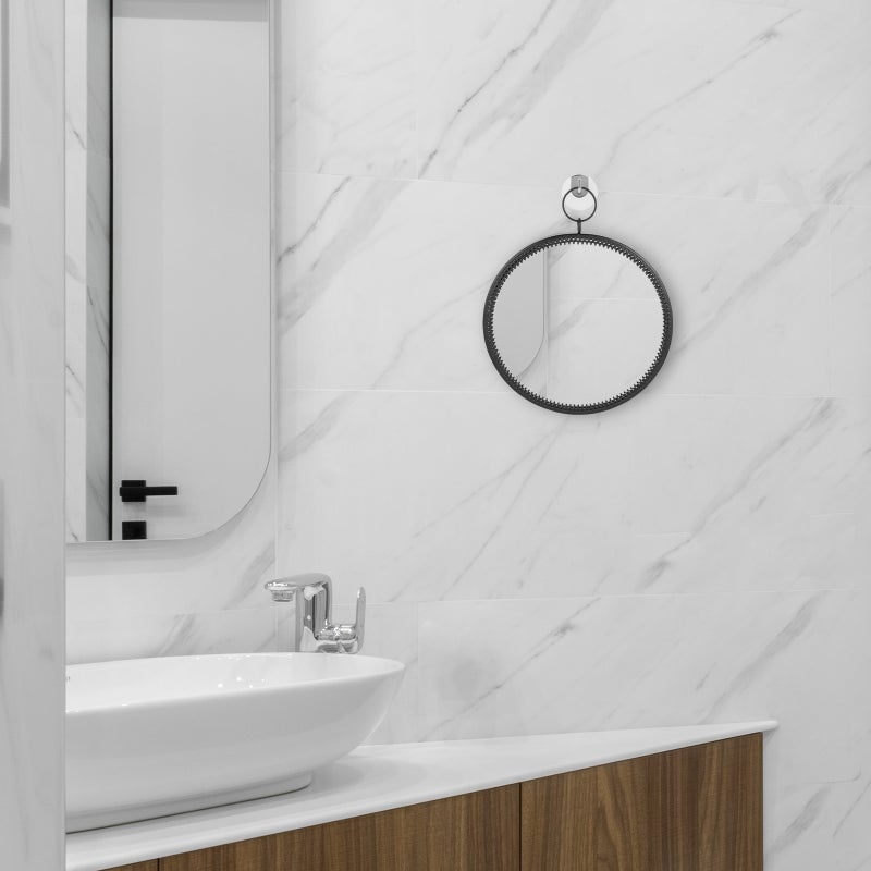 Makeup Mirror Vanity Mirror Multi-function Round Hanging Mirror for Bedroom - Image 1