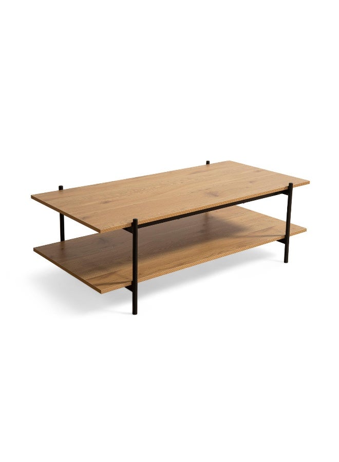 Pan Home Marvia Coffee Table Melamine - Natural And Black - Image 5