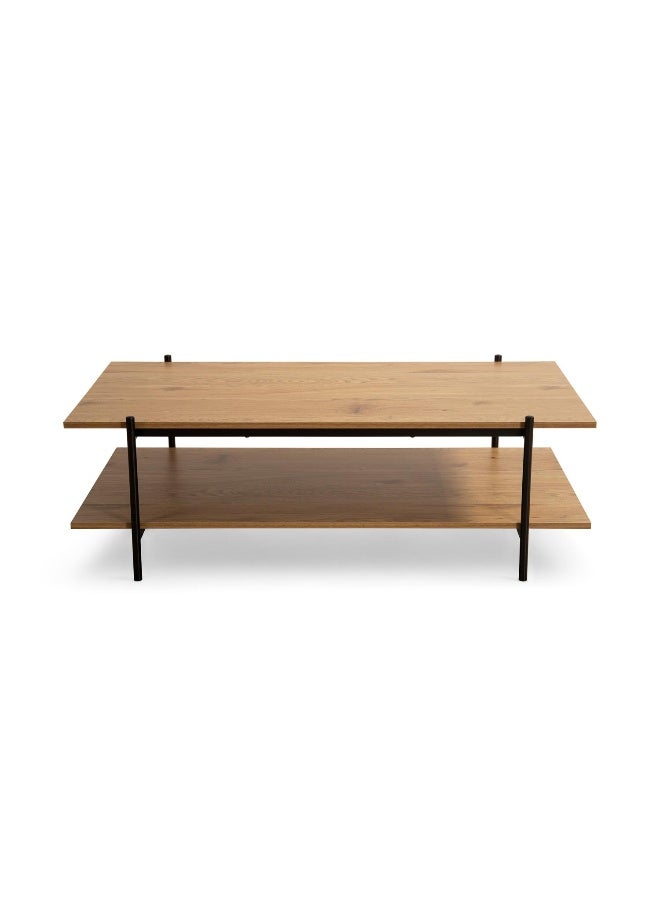 Pan Home Marvia Coffee Table Melamine - Natural And Black - Image 4