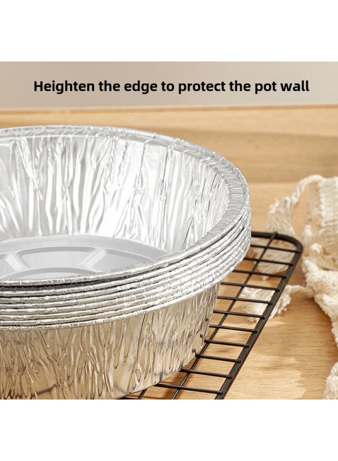 Air Fryer Special Paper Tin Foil Tray Box Barbecue Box Baking Tin Foil Bowl Silicone Oil Food Grade Household Food Paper Bowl-Specifications:Diameter 16cm  For Medium Size 3L-4L Pot - Image 3