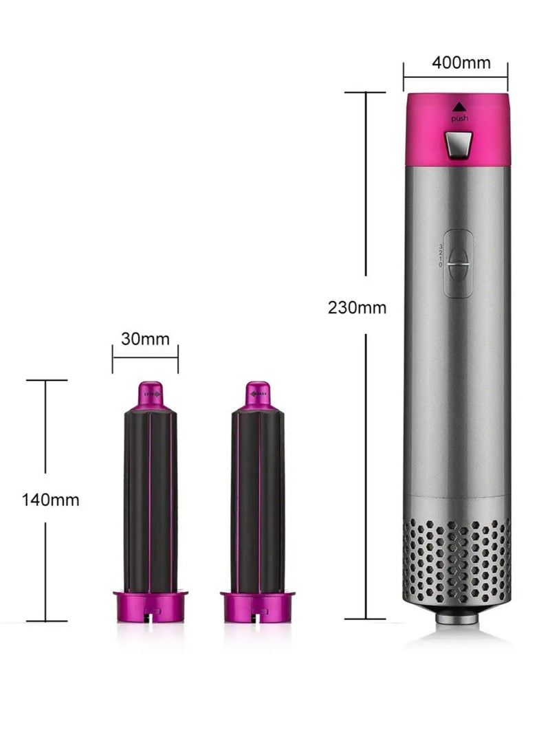 Generic 5-in-1 Hair Dryer Brush & Hot Comb Set – 1000W Blow Dryer, Volumizing Styler, Curler & Straightener for Women – Frizz-Free Hot Air Brush for All Hair Types (Straight, Wavy, Curly)  - Image 3