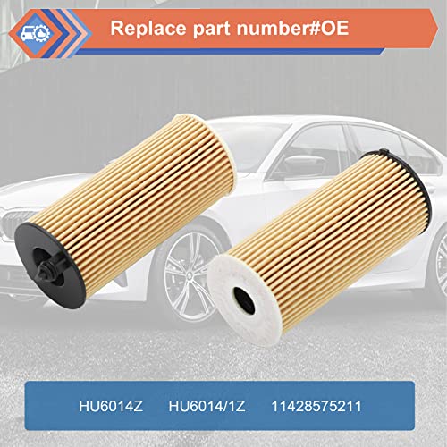 ZONFANT 2 Pcs Oil Filter Compatible With 20162023 118i 230i 330i 430i 530i 740e X3 X4 Z4 GR Supra ReplaceHU6014Z HU60141Z 11428575211 - Image 3