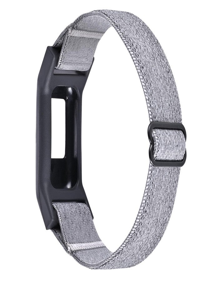 C2D JOY Elastic Nylon Strap compatible with Garmin vivofit Jr 1/2 Bands Replacement with Case for Kids-Gray