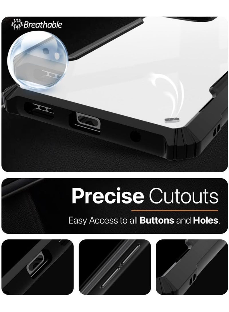 جراب Realme 14T / جراب Realme 14 5G جراب خلفي شفاف صلب من البولي كربونات مع إطار TPU ممتاز مقاوم للصدمات 360 درجة حماية للكاميرا غطاء شفاف لهاتف Realme 14 5G / 14T - Image 4