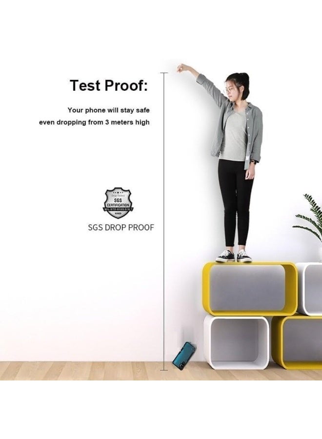 جراب Realme 14T / جراب Realme 14 5G جراب خلفي شفاف صلب من البولي كربونات مع إطار TPU ممتاز مقاوم للصدمات 360 درجة حماية للكاميرا غطاء شفاف لهاتف Realme 14 5G / 14T - Image 3