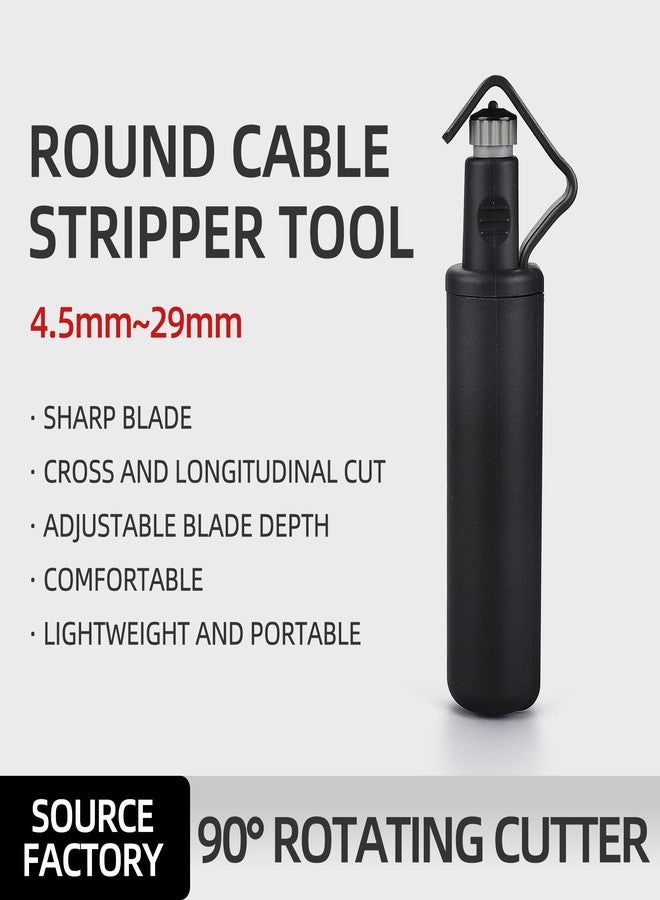 KELUSHI Fiber Stripper FTTH Engineering Special Fiber Stripper 4.5-29mm Horizontal and Vertical Fiber Cable Sheath Stripper Tool - Image 2