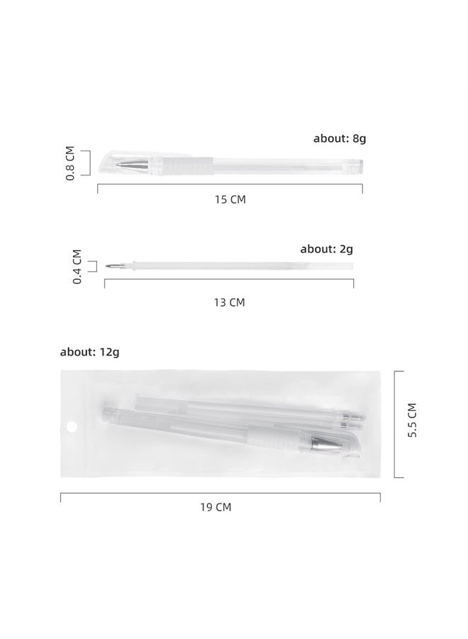 TEONEI Eyebrow microblading Marker Pen,Skin Marker Pen,Eyebrow Permanent Makeup Position Mapping Mark Tools (White) - Image 3
