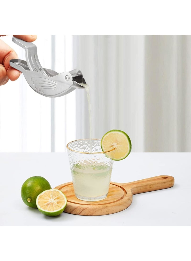SOLARAE Lemon Lime Squeezer, Hand Juicer Lemon Squeezer, Stainless Steel Lemon Slice Squeezer, Max Extraction Manual Citrus Juicer - Image 2