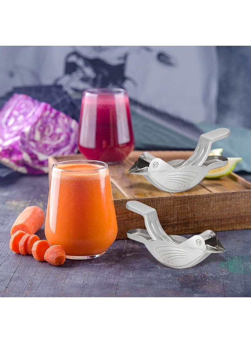 SOLARAE Lemon Lime Squeezer, Hand Juicer Lemon Squeezer, Stainless Steel Lemon Slice Squeezer, Max Extraction Manual Citrus Juicer - Image 4