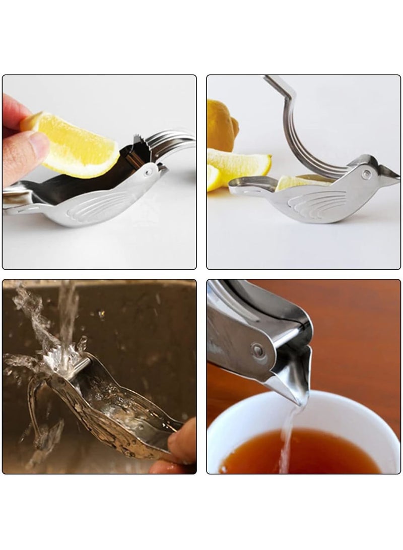 SOLARAE Lemon Lime Squeezer, Hand Juicer Lemon Squeezer, Stainless Steel Lemon Slice Squeezer, Max Extraction Manual Citrus Juicer - Image 5