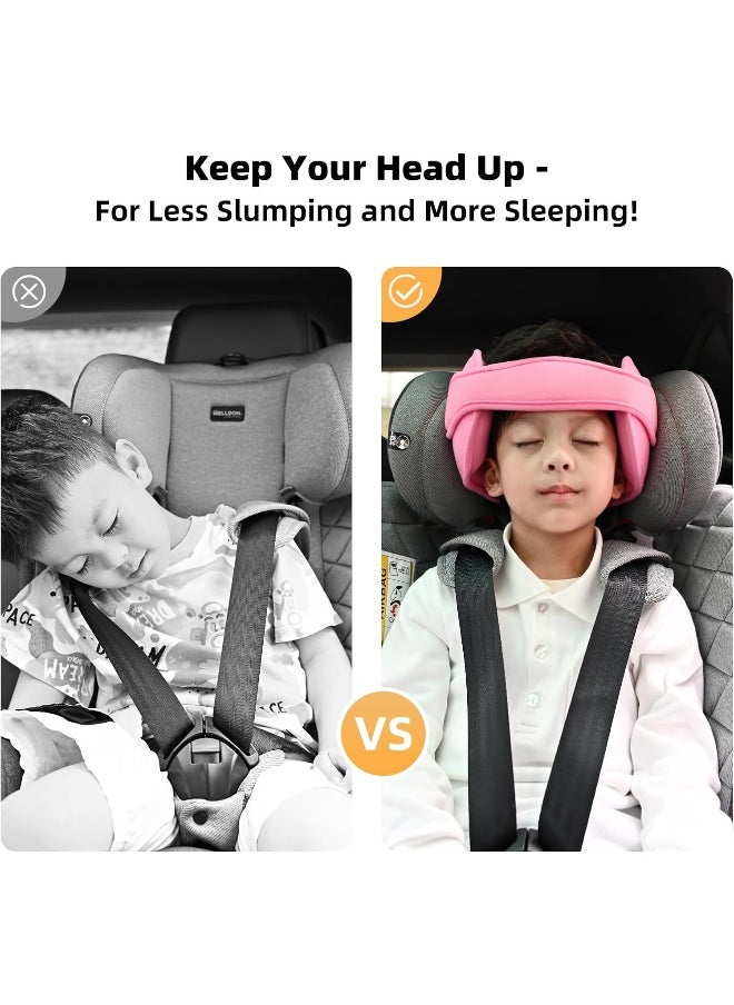 StoHua Toddler Car Seat Head Support Neck Pillow Strap - Kids and Baby Safety Neck Relief Head Support Band Sleep Strap with Adjustable Belt  - Image 2