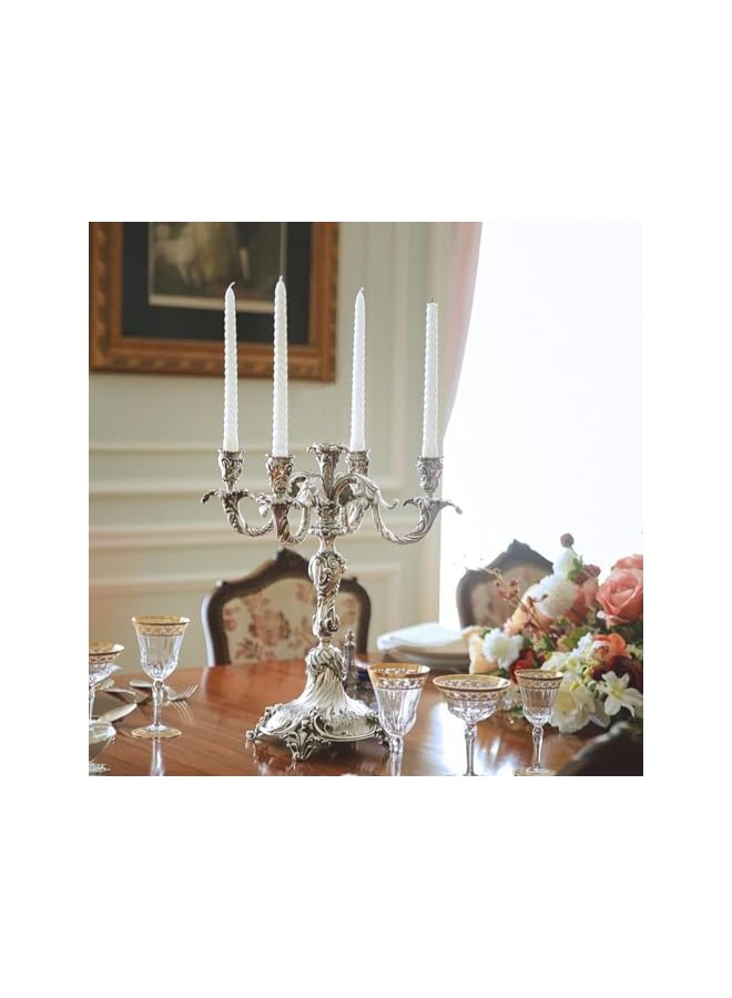 The Bros Taper Candles, 4 Pack Unscented 10 Inch Dinner Candle Set, Glossy Metal Style Candle Sticks, 8 Hours Burn Time, Smokeless Dripless Non-Toxic Hand Poured Candlesticks, White - Image 4