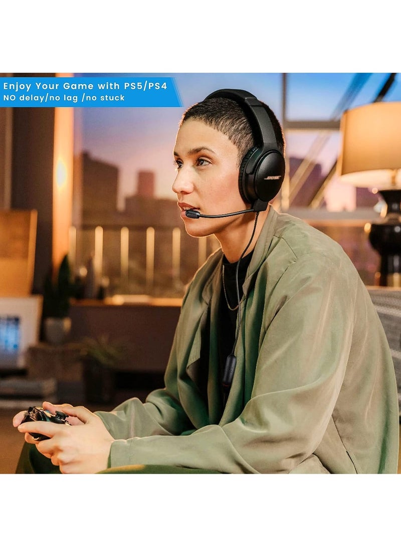 Detachable Mic Replacement for Bose QuietComfort 35 II(QC35 II)  Quiet Comfort 35(QC35) Headphones, Boom Gaming Microphone with Mute Switch for Xbox One, PS4, PS5, PC - Image 5