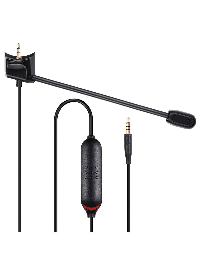 Detachable Mic Replacement for Bose QuietComfort 35 II(QC35 II)  Quiet Comfort 35(QC35) Headphones, Boom Gaming Microphone with Mute Switch for Xbox One, PS4, PS5, PC - Image 1
