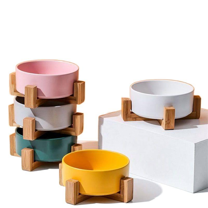 Simple Clean Design Pet Bowl Stainless Steel Stand Double with Bowl and Raised Home Feeding Accessory for Cats and Dogs - Image 2