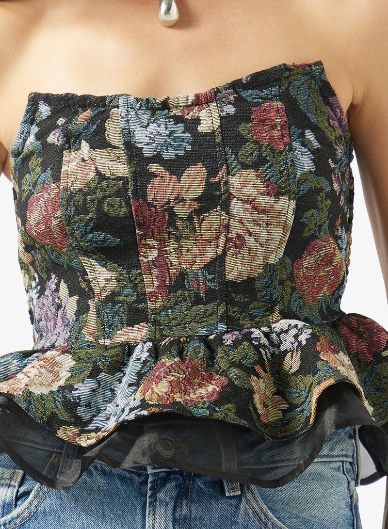 ELLA Floral Corset Top - Image 3