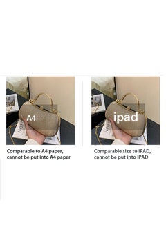 HOOPZOZA Fashionable Evening Bag handheld Crossbody or Shoulder Bag Wedding Clutches Women's Dinner Bag Party Dinner or Prom Purse Gold  - Image 5