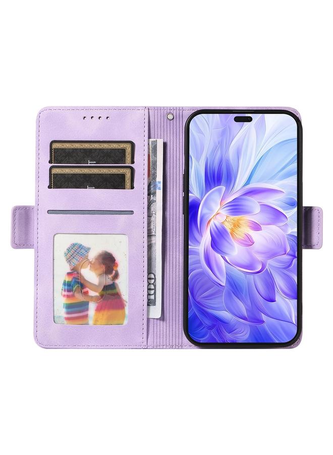 Green Tiger Case For Honor X60i Embossed Rhombus Starry Leather Phone Case - Image 4