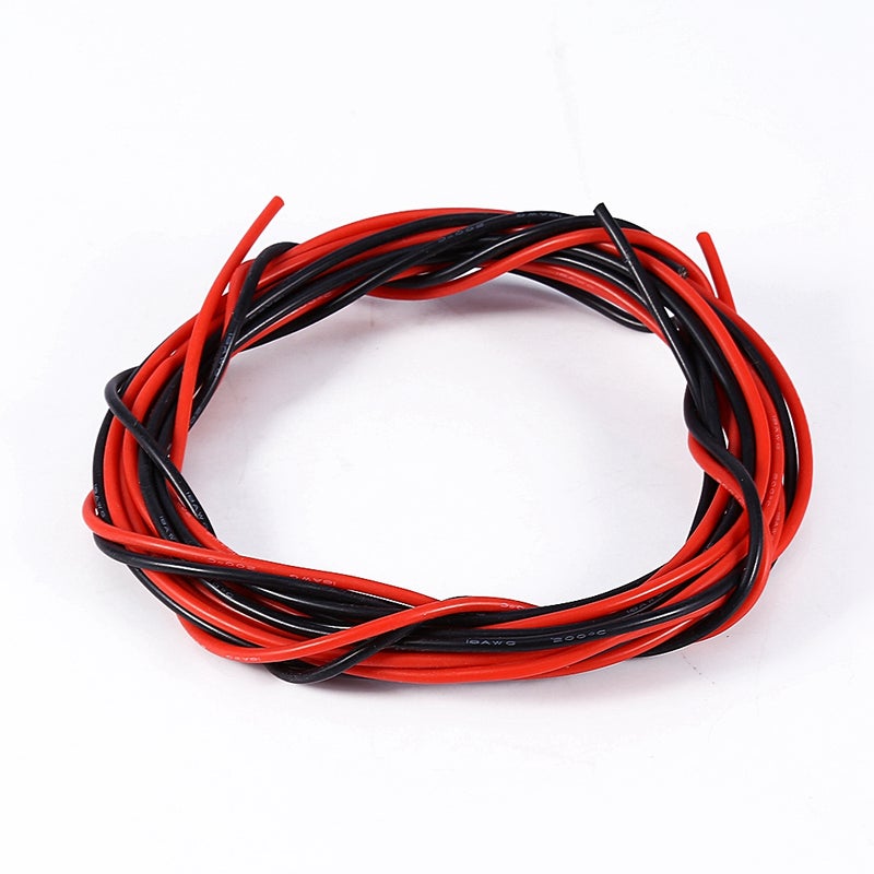 أسلاك إلكترونية سيليكونية نحاسية منحنية مرنة مقاس 18AWG جديدة بطول 5 متر - Image 4