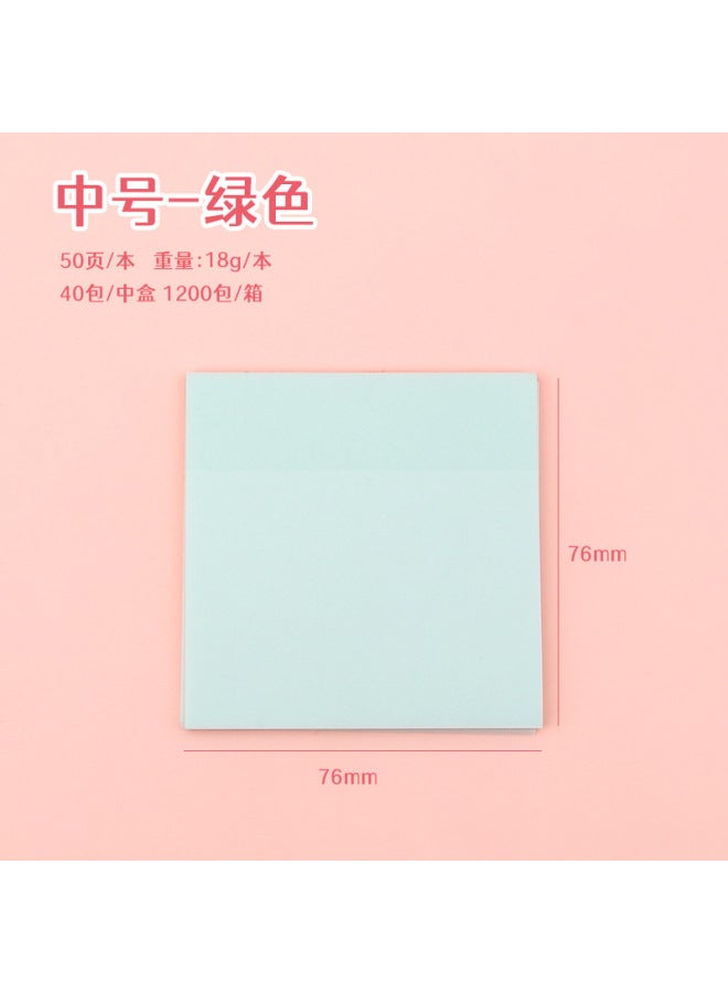 HELPS Pearlescent Frosted Sticky Notes For Students With High Appearance, Transparent Sticky Note Pads, Colorful Flash Note Pads - Image 1