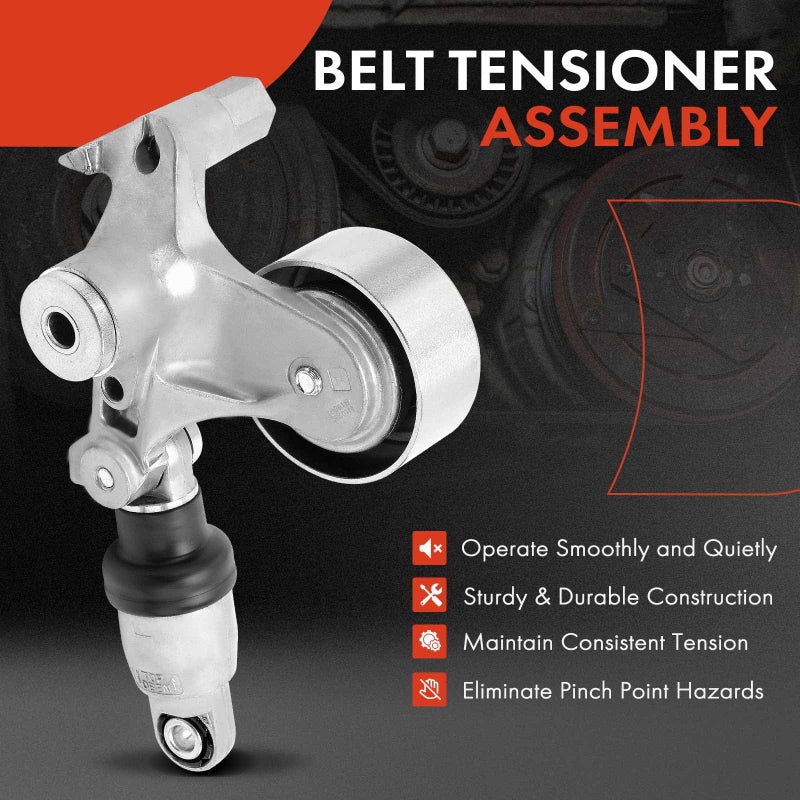 A-Premium Belt Tensioner Assembly with Pulley Compatible with Honda Accord 2018-2019, Civic 2016-2018, CR-V 2017-2018, 1.5L, Replace# 3117059B015 - Image 2