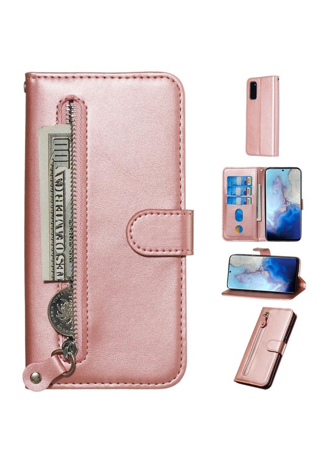 Zaboon Case For Galaxy S20 Fashion Calf Texture Zipper Horizontal Flip Leather Case with Stand & Card Slots & Wallet Function - Image 1