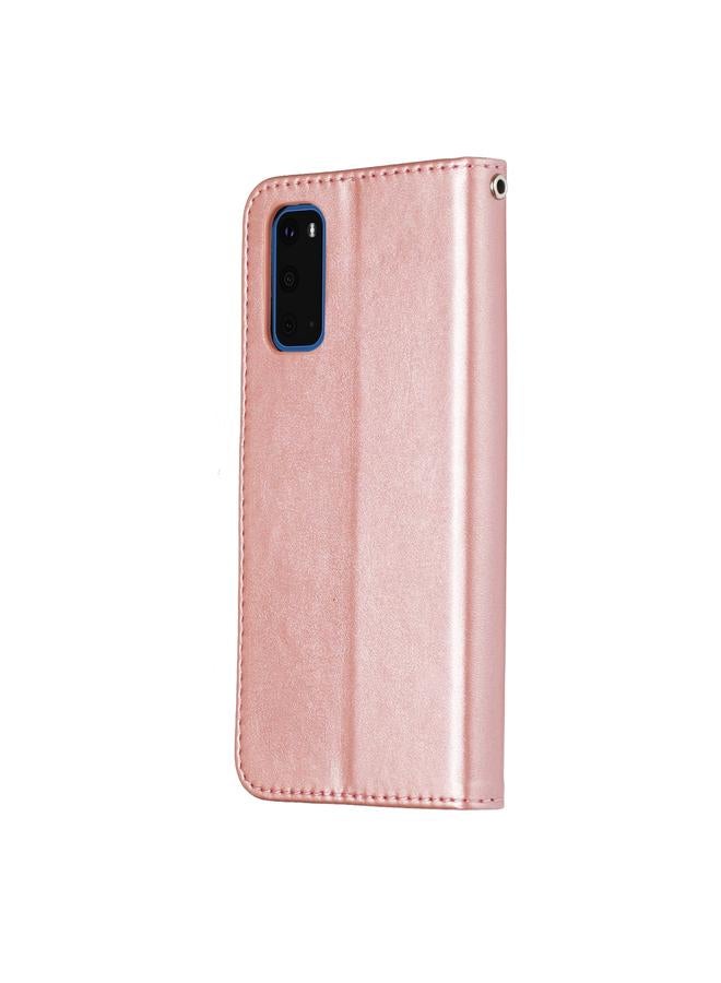 Zaboon Case For Galaxy S20 Fashion Calf Texture Zipper Horizontal Flip Leather Case with Stand & Card Slots & Wallet Function - Image 5