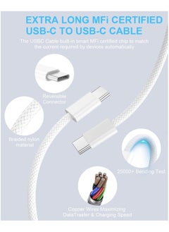 CoomBe iPhone 35W USB C Fast Charge Adapter, Type C Power Block Wall Charger, Plug Adapter, with 1 Meter 35W Fast Charging Cable, Compatible with iPhone 16 Pro Max, iPhone 16 Pro, iPhone 16 Plus, iPhone 16, iPhone 15 Pro Max, iPhone 15 Pro, iPhone 15 Plus, iPhone 15, White  - Image 3