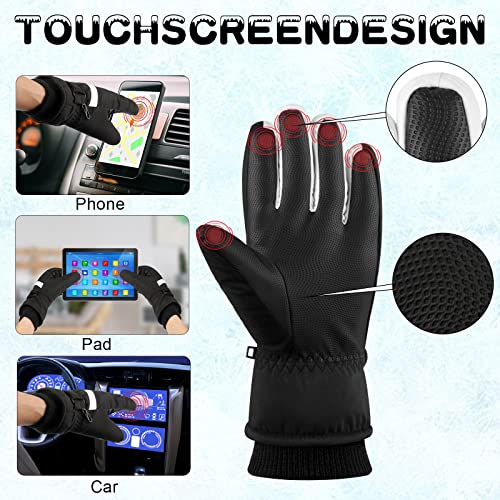 ONESING Ski Gloves Women -30°F Waterproof Winter Gloves Touchscreen Snow Gloves Women Men Warm Windproof Snowboard Gloves for Cold Weather - Image 4