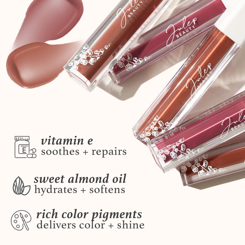 Julep So Plush Hydrating Lip Gloss â€“ High-Shine, Non-Sticky Lip Color - Vitamin E for Soothing & Repair â€“ Cruelty-Free, Moisturizing Gloss â€“ All The Feels - Image 3