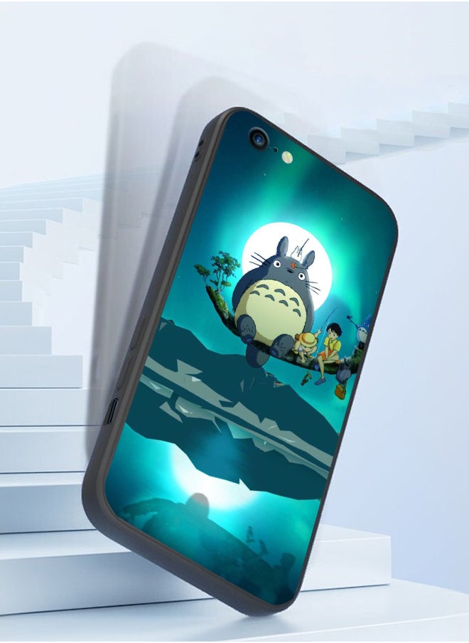 Generic - Protective Shockproof Case Cover For Apple iPhone SE 2020 Totoro anime cat moon night Drawing - Image 1