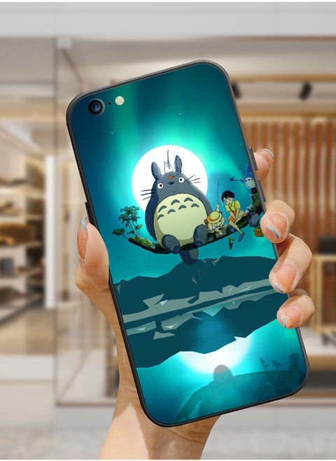 Protective Shockproof Case Cover For Apple iPhone SE 2020 Totoro anime cat moon night Drawing