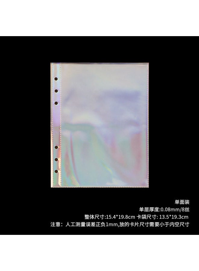 Unity A5 Loose-leaf Book Hand Account Transparent Replacement Core Star Girl Star Card Collection Book Bill Storage Book Inside Page - Image 1