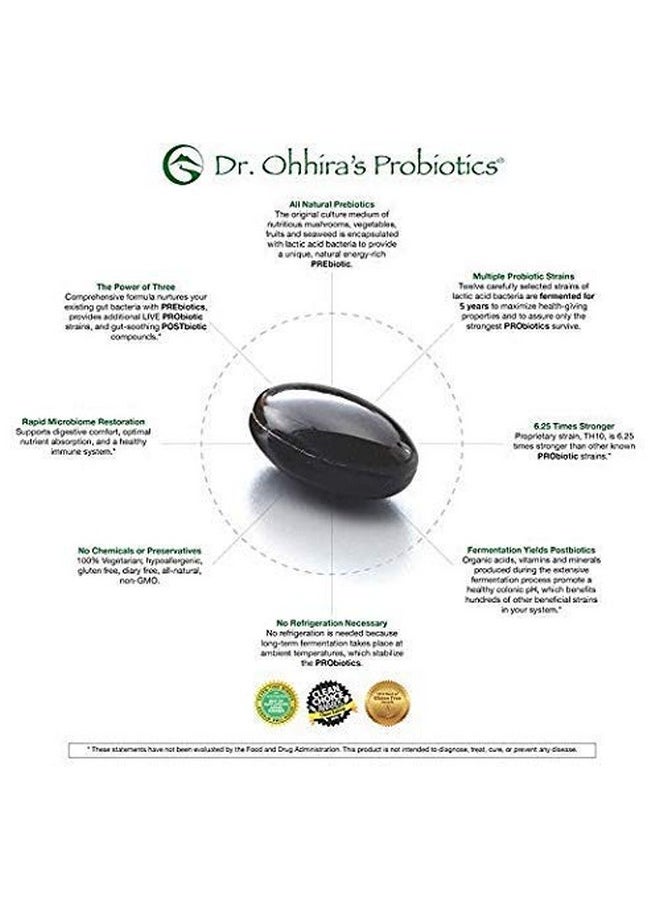 essential formulas - Dr. Ohhira Probiotics Professional Formula 60 Capsules With Bonus 3 Travel Size Samples (6 Capsules Bonus) - Image 1