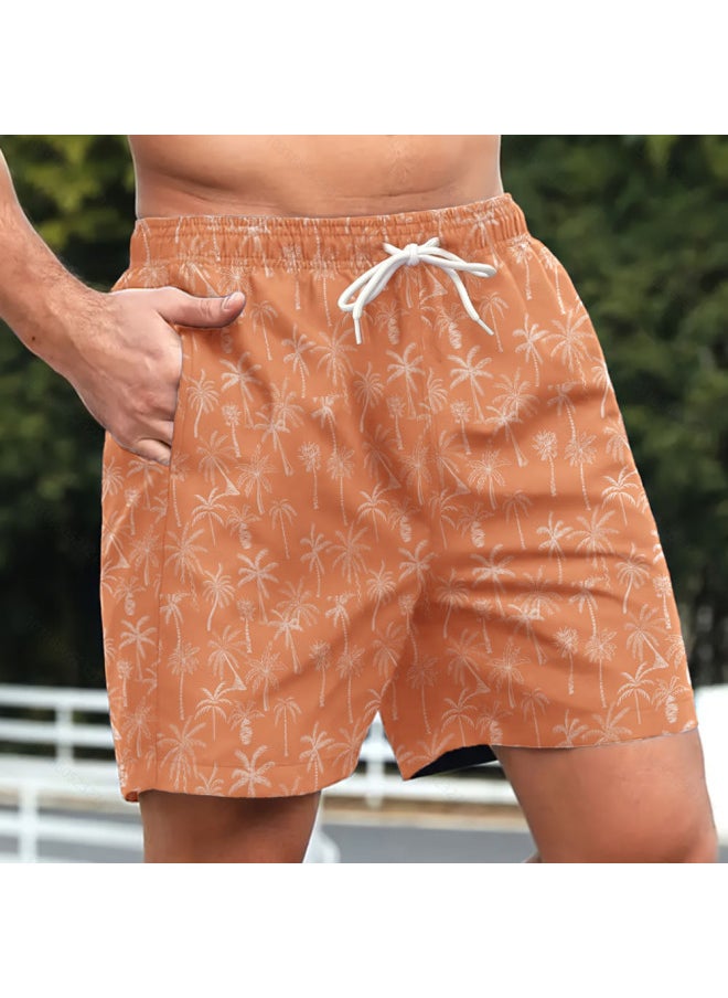 Generic - Men's Swimming Trunks Hot Spring Show Big 4 Points Anti-embarrassment Digital Shorts 3d Custom 2024 Summer Polyester Men's Beach Pants-Color:A16- - Image 1