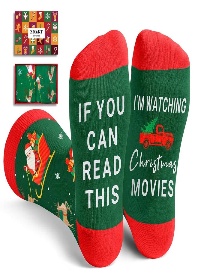 Zmart Christmas Stocking Stuffers - Holiday Movie Socks, Xmas Gifts with Greeting Card - Image 1