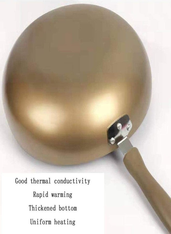 Olpad Deep Nonstick Frying Pan with Lid, 11-Inch Champagne Gold Stir Fry Pan Wok, Hard Anodized Skillet with Spatula Rest Handle, Induction Compatible, PFOA Free, Easy Clean Sauté Pan for All Stovetops - Image 5